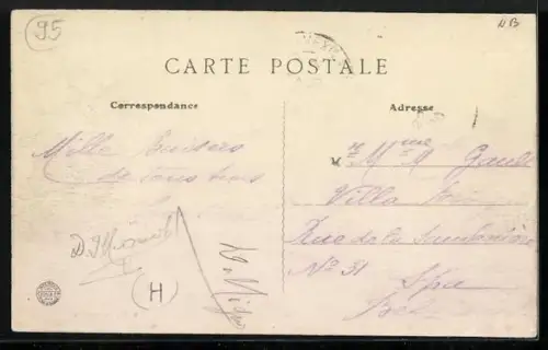 AK Cormeilles-en-Vexin, Route de Marines, Strassenpartie