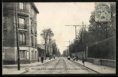 AK Bècon-les-Bruyeres, La Rue Saint-Denis