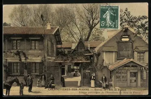 AK Chennevières-sur-Marne, Entrée de l`Ecu de France