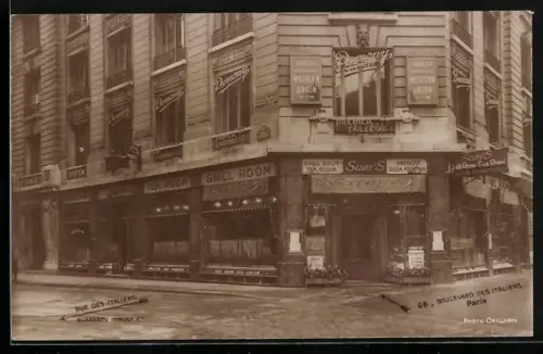 AK Paris, Boulevard des Italiens, 26, Rue des Italiens, Guaranty Trust Co.