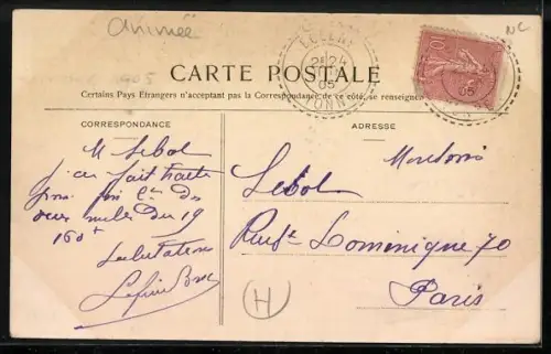 AK Mézilles, Vue prise de la Route de Toucy