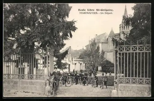 AK Marmoutier, Ecole Libre St-Grégoire, Un Départ