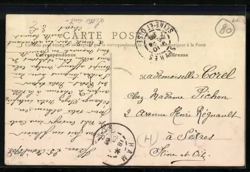 AK Ham, Rue du Général Foy, Strassenpartie