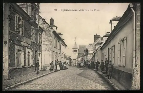 AK Ressons-sur-Matz, La Poste