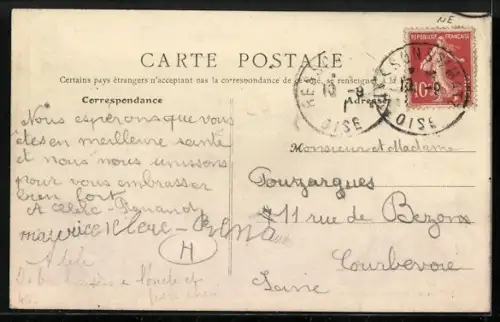 AK Ressons-sur-Matz, La Poste