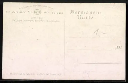 Künstler-AK Max Rabes: Strassenkampf in Hohenstein