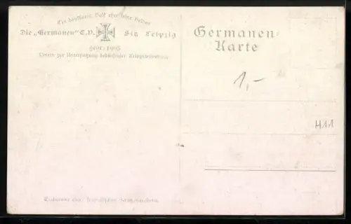 Künstler-AK Max Rabes: Deutsche Soldaten bei der Eroberung eines französischen Schützengrabens