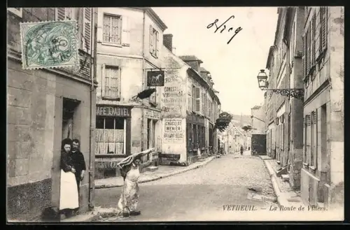 AK Vetheuil, La route de Villers