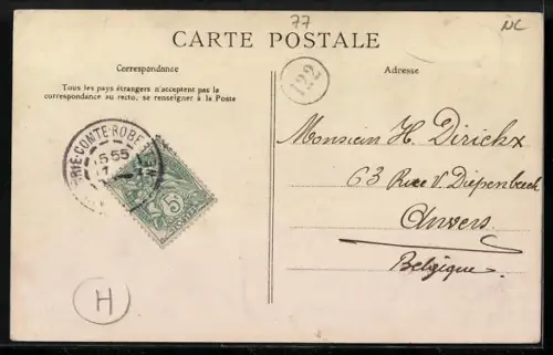 AK Brie-Comte-Robert, Grand Rue de Paris, partie centrale