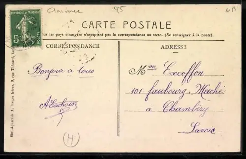 AK Saint-Ouen-l`Aunome, Rue Basse-Aumone