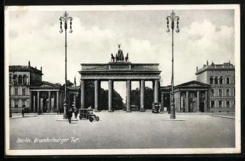 AK Berlin, Blick auf das Brandenburger Tor