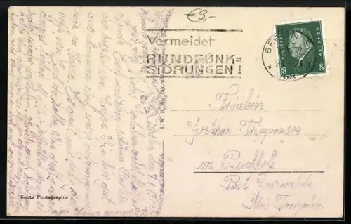 AK Berlin, Doppeldeckerbus unter dem Brandenburger Tor