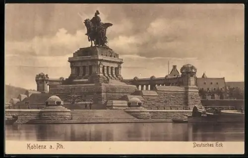 AK Koblenz a. Rh., Deutsches Eck