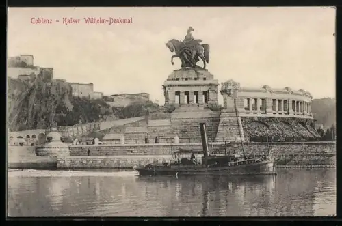 AK Coblenz, Kaiser Wilhelm-Denkmal