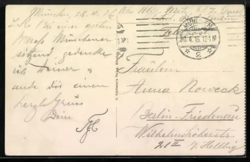 AK München Blick auf die Frauenkirche