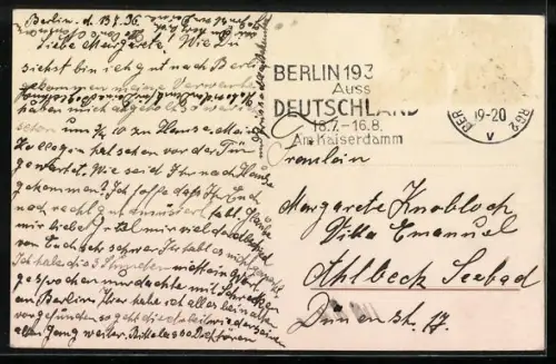 AK Berlin, Brandenburger Tor mit Bussen und Passanten