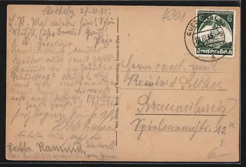 AK Stecklenberg im Ostharz, Hotel zum Waldfrieden, Besitzer: Albert Stertz