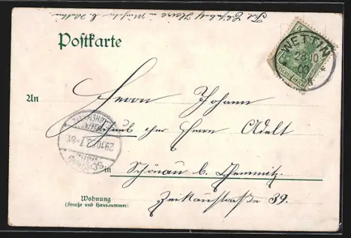 AK Wettin a. S., Stammschloss, Gasthaus Schützenhaus, Schützenhaus-Saal