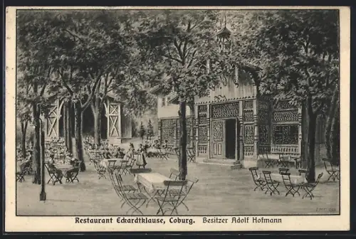AK Coburg, Restaurant Eckardtklausse, Besitzer Adolf Hofmann