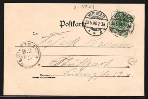 AK Buchfart, Gasthof Goldener Stern, Bes. Güldner, Panorama, Brücke