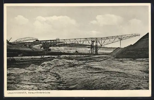 AK Lauchhammer, Blick auf die Abraumförderbrücke