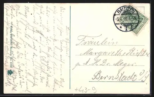 AK Bautzen, Schiessbleiche, Karussell und Buden