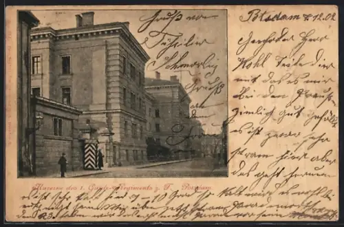 AK Potsdam, Kaserne des 1. Garde-Regiments z. F.