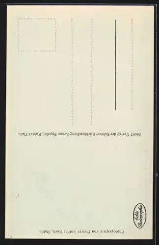 AK Ruhla, Alte Schleifkote mit Ruhlaer Kindern
