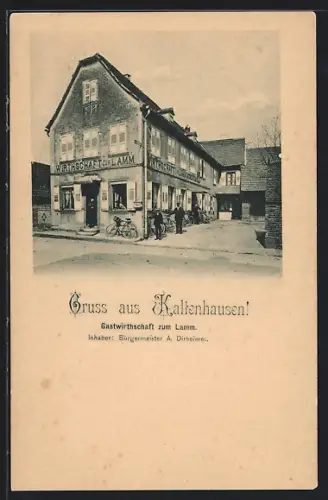 AK Kaltenhausen, Gasthaus zum Lamm, Inh. Bürgermeister a. Dirheimer
