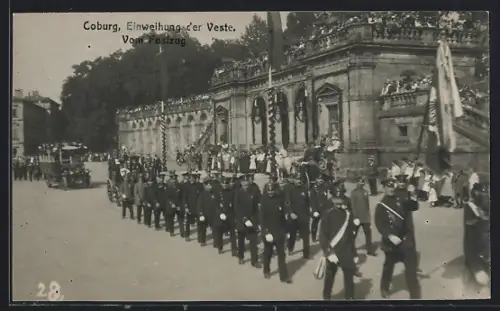 AK Coburg, Einweihung der Veste vom Festzug