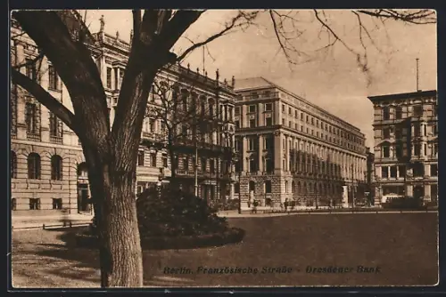 AK Berlin, Französische Strasse, Dresdener Bank