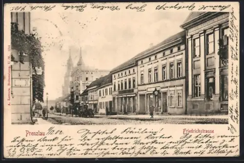 AK Prenzlau, Partie in der Friedrichstrasse