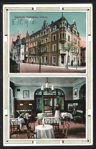 AK Coburg, Gasthof Schubert`s Kaffeehaus