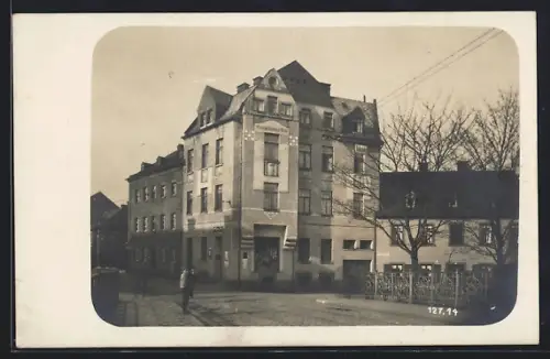 Foto-AK Hof /Saale, Schleizer Strasse Ecke Sand