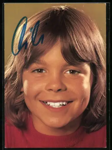 AK Musiker Nicki lächelnd im Porträt, Autograph