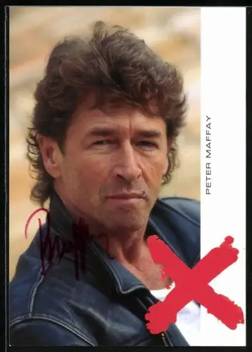 AK Musiker Peter Maffay im Porträt, Autograph