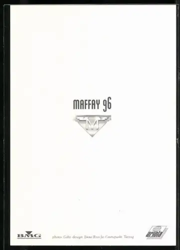 AK Musiker Peter Maffay in die Kamera blickend, Autograph