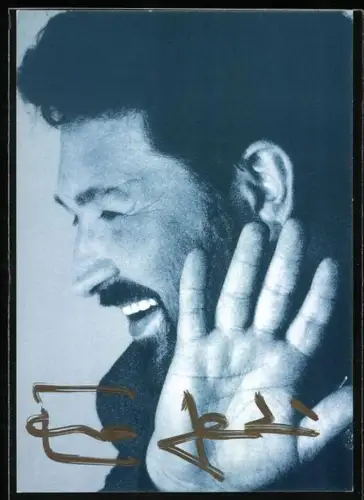 AK Musiker Edo Zanki lächelnd im Porträt, Autograph