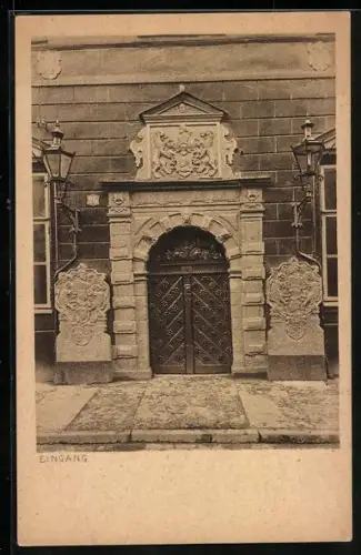 AK Reval, Schwarzenhäupterhaus, Eingang