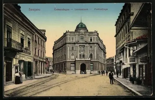 AK Sarajevo, Landesbank mit Geschäften