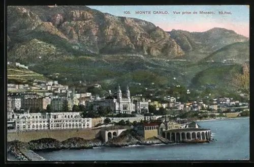 AK Monte-Carlo, Vue prise de Monaco