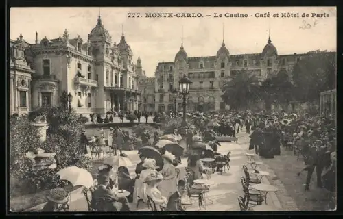 AK Monte Carlo, Le Casino, Café et Hotel de Paris