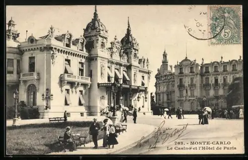 AK Monte Carlo, Le Casino et l`Hotel de Paris