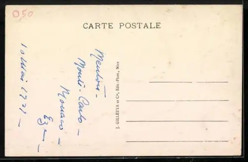 AK Monte Carlo, Gambling Hall, The Theatre and the Terrasse, Monaco-The Principality