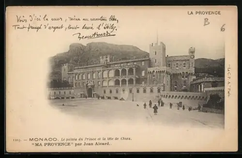 AK Monaco, Le palais du Prince et la tete de Chien