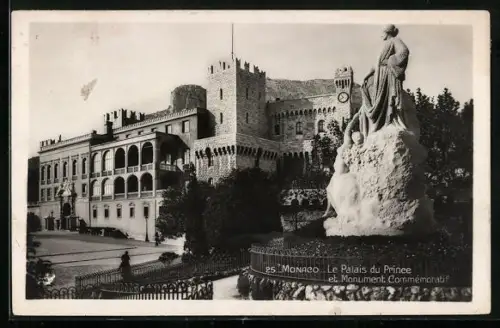 AK Monaco, Le Palais du Prince et Monument Commemoratif