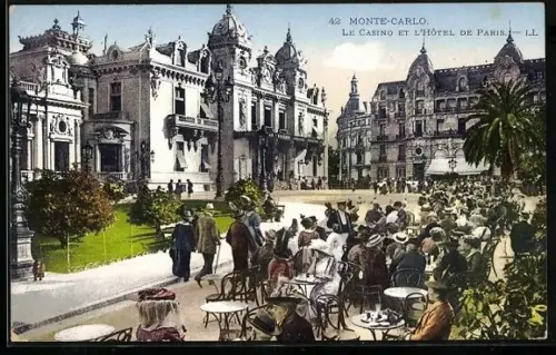 AK Monte Carlo, Le Casino et l'Hotel de Paris