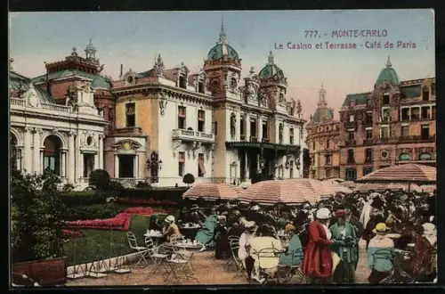 AK Monte Carlo, La Casino et Terrasse, Café de Paris