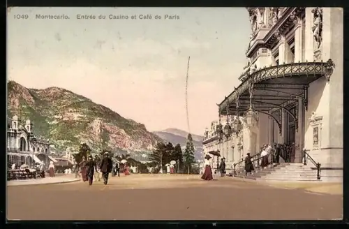 AK Monte Carlo, Entrée du Casino et Café de Paris