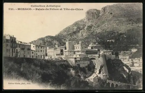 AK Monaco, Palais du Prince et Tete-de-Chien